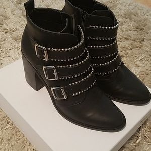 Steve Madden moto style ankle boots